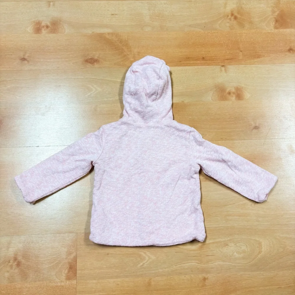 Baby Gap Pink 2-Piece Reversible Hooded Bear Top & Bottoms Set Baby 6-12M